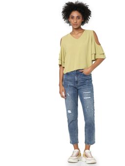 ONLY - Women Casual Wear Green Top