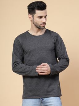 RIGO - Men Grey Terry Oversized Graphic T-shirt