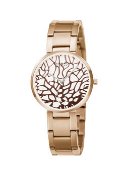 Strand by Obaku - Tangle Fuscia Quartz Silver Round Dial Women Watch - S700LXVISV-DTG