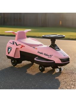 StarAndDaisy - Pink Plastic Ride On Swing Car