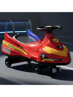 StarAndDaisy - Red Plastic Ride On Swing Car