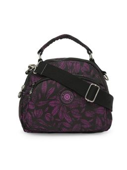 Baomi - CRINKLE Range Black & Purple Color Soft Case Nylon Shoulder Bag