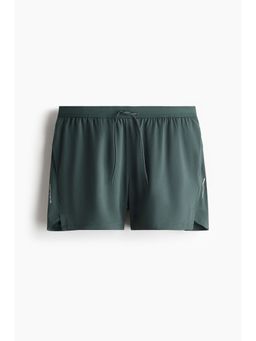 H&M - Men Green Lightweight Quick Dry Running Shorts