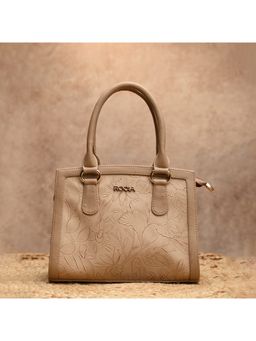 ROCIA - By Regal Beige Women Flower Patterned Handbag