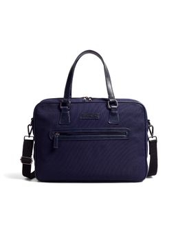 Gauge Machine - Unisex 16 Melange Navy Laptop Messenger Bag