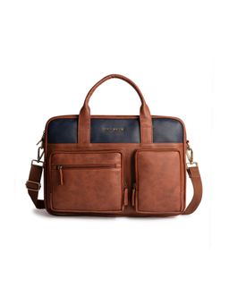 Gauge Machine - Unisex 16 Tan Laptop Messenger Bag
