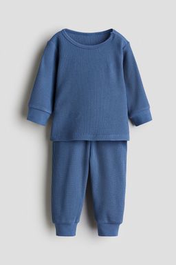 H&M - Boys Blue Waffled Cotton Set