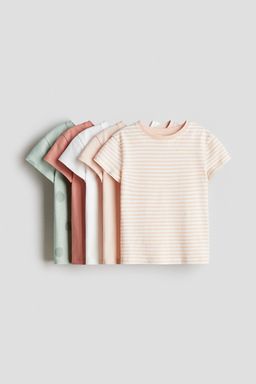 H&M - Girls 5-Pack Cotton T-Shirts