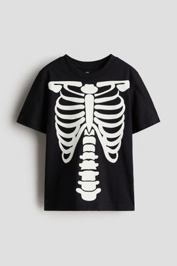 H&M - Boys Black Printed T-Shirt