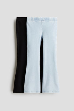 H&M - Girls 2-Pack Fla Jeggings