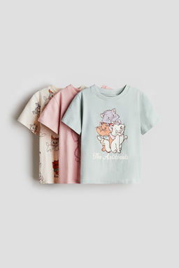 H&M - Girls 3-Pack Printed Jersey Tops