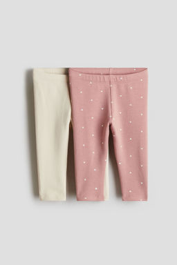 H&M - Boys 2-Pack Cotton Leggings With Brushed Inside