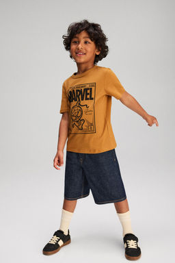 H&M - Boys Yellow Printed Cotton T-Shirt