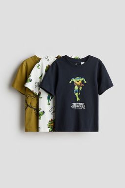 H&M - Boys 3-Pack Printed T-Shirts