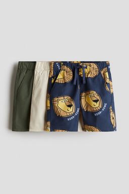 H&M - Boys 3-Pack Cotton Shorts