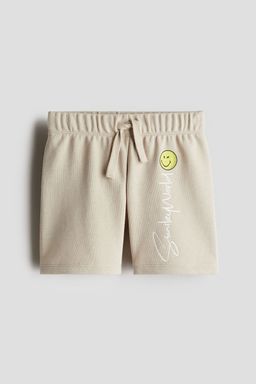 H&M - Boys Beige Printed Pull-On Shorts