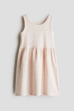 H&M - Girls Pink Patterned Cotton Dress