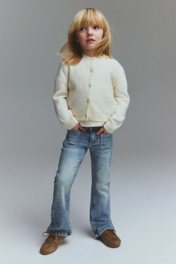 H&M - Girls Blue Superstretch Fla Leg Jeans