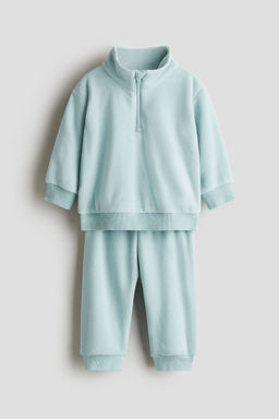 H&M - Boys Turquoise 2-Piece Fleece Set