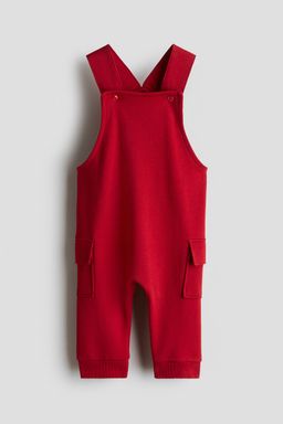 H&M - Boys Red Sweatshirt Dungarees
