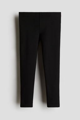H&M - Girls Black Brushed-Inside Leggings