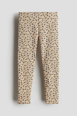 H&M - Girls Beige Brushed-Inside Leggings