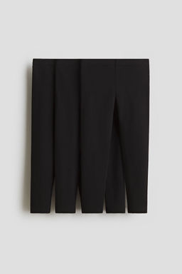 H&M - Girls 3-Pack Brushed-Inside Jersey Leggings