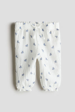 H&M - Girls White Pull-On Trousers