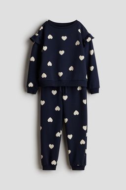 H&M - Girls Blue 2-Piece Sweatshirt Set