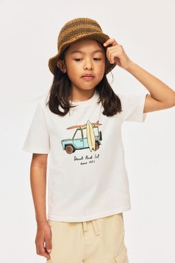 H&M - Boys White Printed T-Shirt