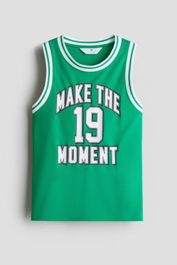 H&M - Boys Green Mesh Basketball Vest Top
