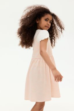 H&M - Girls Orange Cotton Jersey Dress