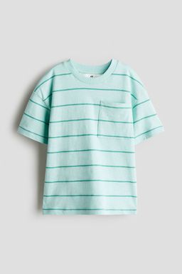 H&M - Boys Green Chest-Pocket T-Shirt