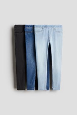 H&M - Girls 3-Pack Denim Jeggings