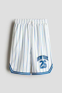 H&M - Boys White Mesh Basketball Shorts