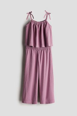 H&M - Girls Pink 2-Piece Top And Trousers Set