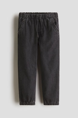 H&M - Girls Black Denim Joggers