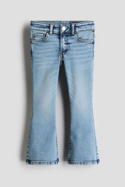 H&M - Girls Blue Super Soft Fla Leg Jeans