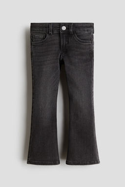 H&M - Girls Black Super Soft Fla Leg Jeans