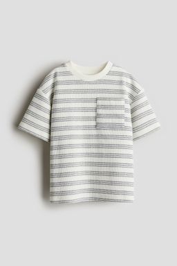H&M - Boys White Chest-Pocket T-Shirt