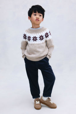 H&M - Boys Blue Cotton Corduroy Trousers