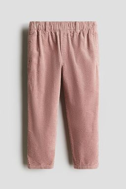 H&M - Boys Pink Cotton Corduroy Trousers
