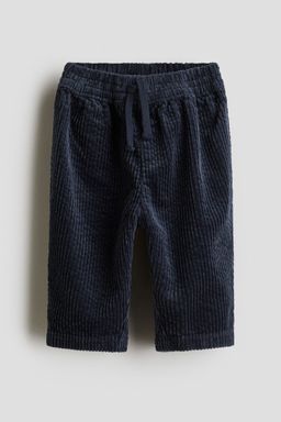 H&M - Boys Blue Cotton Corduroy Joggers