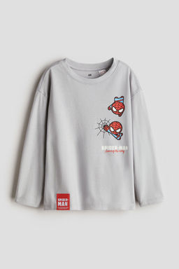 H&M - Boys Grey Long-Sleeved T-Shirt