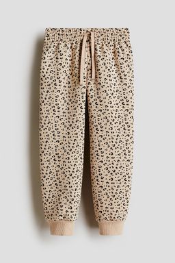 H&M - Girls Beige Brushed-Inside Joggers