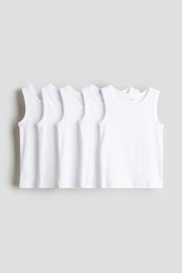 H&M - Boys 5-Pack Cotton Vest Tops