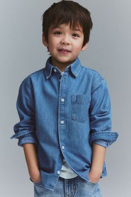 H&M - Boys Blue Cotton Denim Shirt