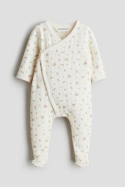 H&M - Boys White Quilted Jersey Romper Suit