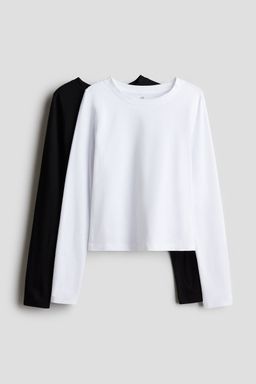 H&M - Girls 2-Pack Jersey Tops