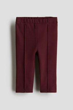 H&M - Girls Red Pintuck Leggings